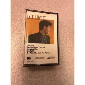 Vintage Lyle Lovett Cassette Lyle Lovett Album 1986 Country MCA Sealed Clear